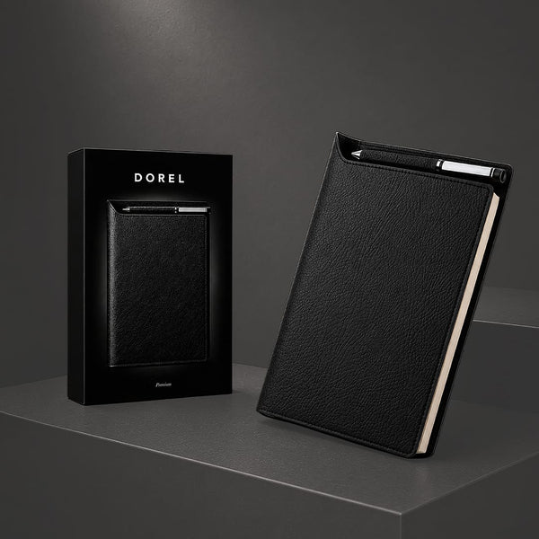 Block Notes Dorel nero - personalizzabile con logo