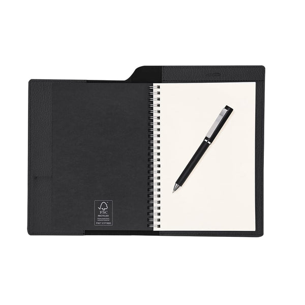 Block Notes Dorel nero - personalizzabile con logo