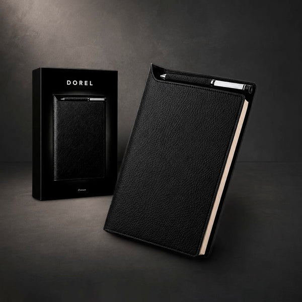 Block Notes Dorel nero - personalizzabile con logo