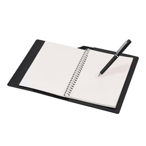 Block Notes Dorel nero - personalizzabile con logo