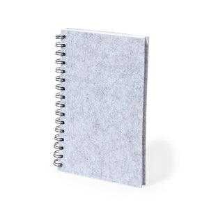 Block Notes Fionap grigio - personalizzabile con logo