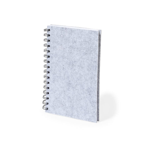 Block Notes Fionap grigio - personalizzabile con logo