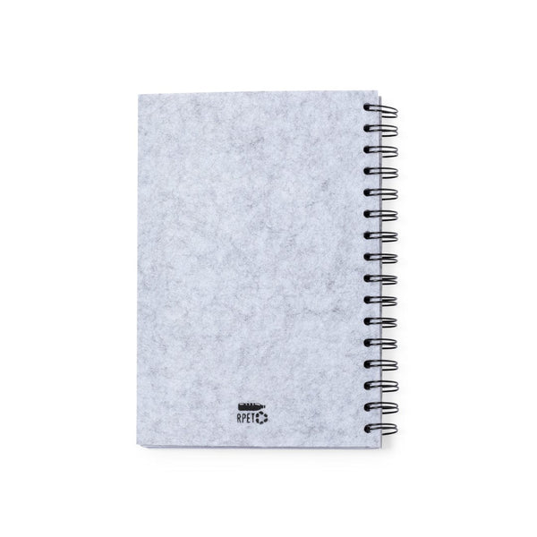 Block Notes Fionap grigio - personalizzabile con logo