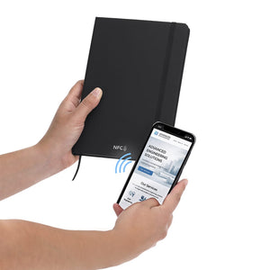 Block Notes NFC Seren nero - personalizzabile con logo