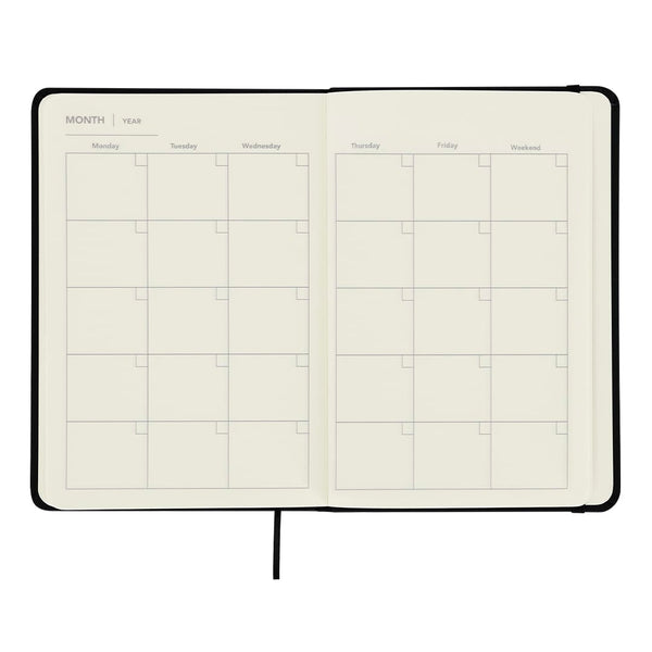 Block Notes Planning Mensile Crix nero - personalizzabile con logo