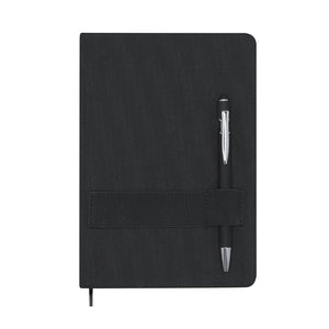 Block Notes Rubin nero - personalizzabile con logo