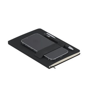 Block Notes Rubin nero - personalizzabile con logo