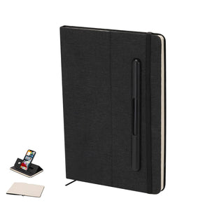 Block Notes Supporto Lemard nero - personalizzabile con logo