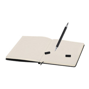 Block Notes Supporto Lemard nero - personalizzabile con logo