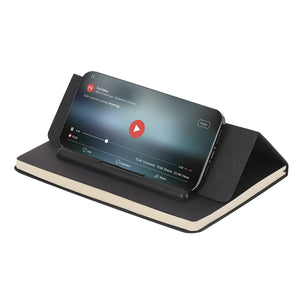 Block Notes Supporto Lemard nero - personalizzabile con logo