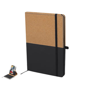 Block Notes Supporto Suttony nero - personalizzabile con logo