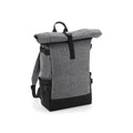 Block Roll-Top Backpack grigio - personalizzabile con logo