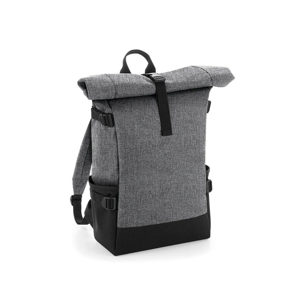 Block Roll-Top Backpack grigio - personalizzabile con logo