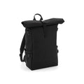 Block Roll-Top Backpack nero - personalizzabile con logo