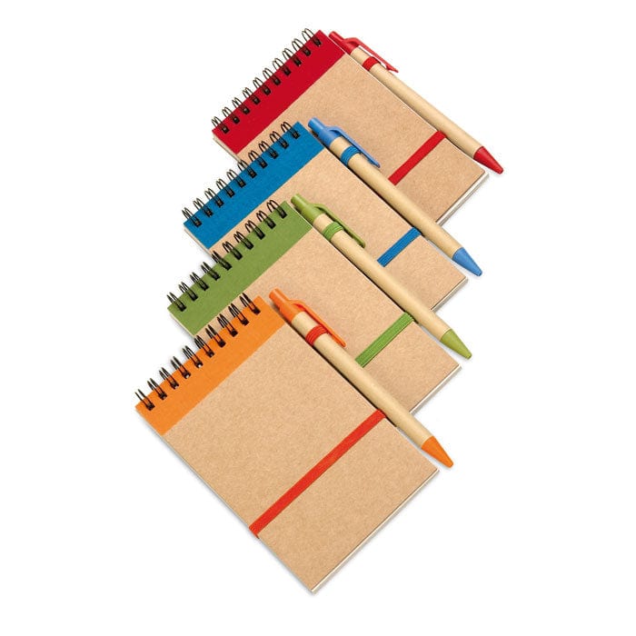 Blocnotes in carta riciclata Colore: Nero, arancione, blu, rosso, verde calce €1.31 - IT3789-03