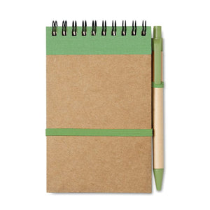 Blocnotes in carta riciclata 14x9 - personalizzabile con logo