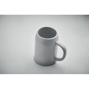 Boccale da birra per sublimazione Bianco - personalizzabile con logo