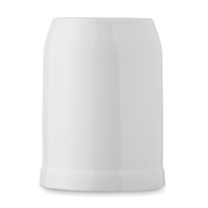 Boccale da birra per sublimazione Bianco - personalizzabile con logo