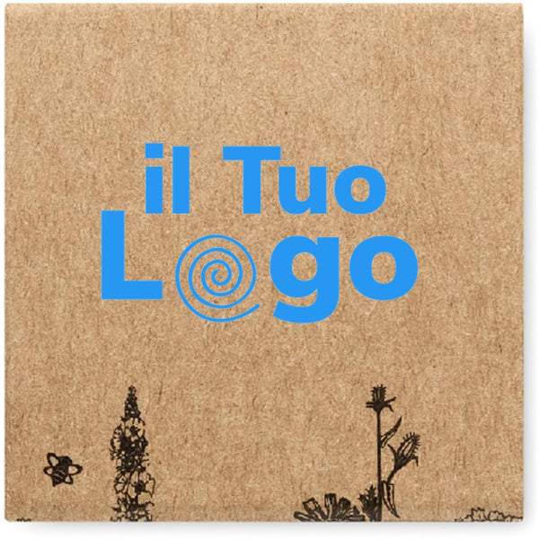 Bomba di semi di fiori d'ape beige - personalizzabile con logo