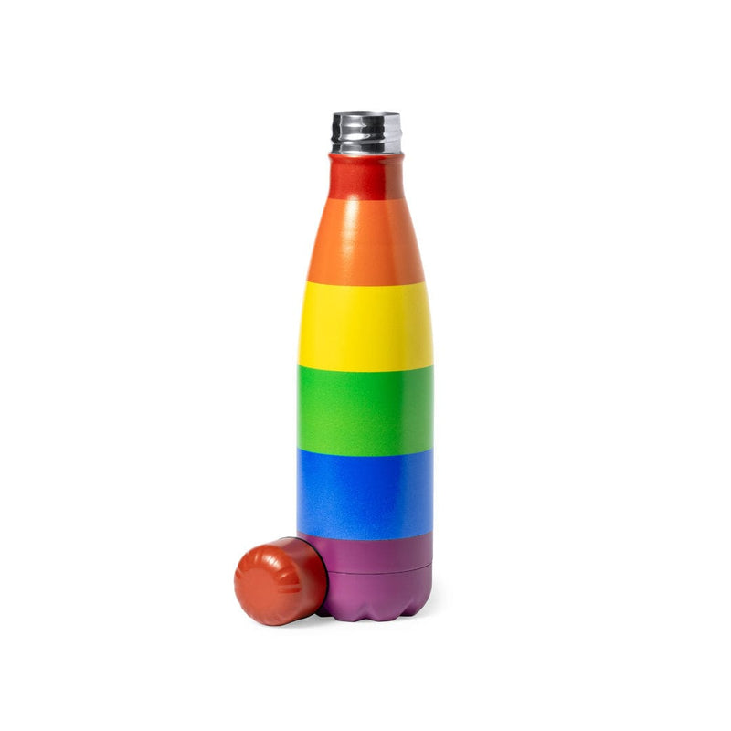 Borraccia arcobaleno arcobaleno - personalizzabile con logo