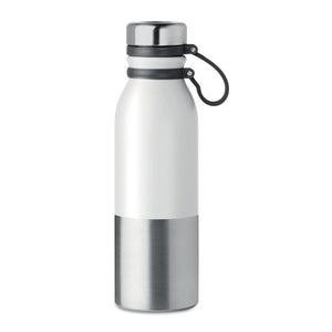 Borraccia doppio strato 600 ml bianco - personalizzabile con logo