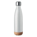 Borraccia doppio strato. 600ml Bianco - personalizzabile con logo