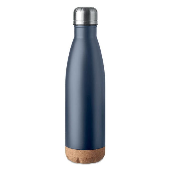 Borraccia doppio strato. 600ml blu navy - personalizzabile con logo
