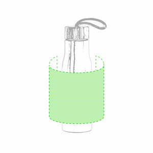 Borraccia Dropun color argento - personalizzabile con logo