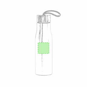 Borraccia Dropun color argento - personalizzabile con logo