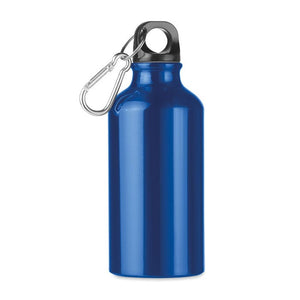 Borraccia in alluminio 400ml blu - personalizzabile con logo