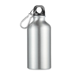 Borraccia in alluminio 400ml color argento - personalizzabile con logo