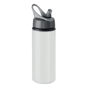 Borraccia in alluminio 600ml bianco - personalizzabile con logo