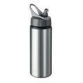 Borraccia in alluminio 600ml color argento - personalizzabile con logo