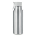 Borraccia in alluminio grigio - personalizzabile con logo