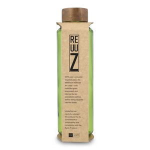 Borraccia in vetro riciclato InSideOut ReuuZ con tappo in legno 650 ml - personalizzabile con logo