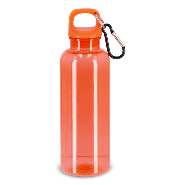 Borraccia Noa R-PET 500 ml Trasparente Trasparente / Arancione - personalizzabile con logo