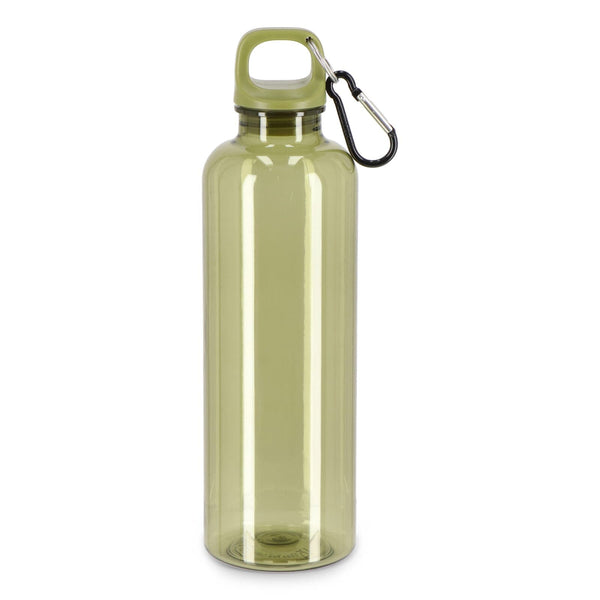 Borraccia Noa R-PET 750 ml Trasparente Trasparente / verde calce - personalizzabile con logo