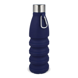 Borraccia pieghevole 550 ml blu navy - personalizzabile con logo