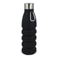 Borraccia pieghevole 550 ml Nero - personalizzabile con logo