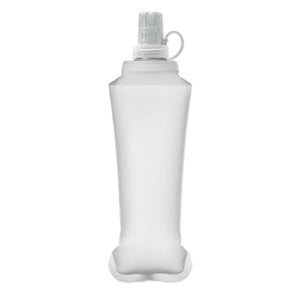 Borraccia pieghevole da 500 ml bianco - personalizzabile con logo