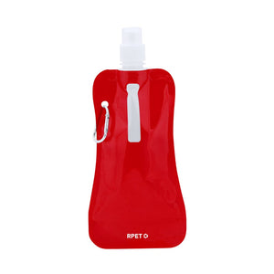 Borraccia Pieghevole Risix rosso - personalizzabile con logo