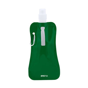 Borraccia Pieghevole Risix verde - personalizzabile con logo