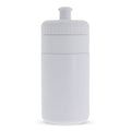 Borraccia sportiva con bordo 500ml bianco - personalizzabile con logo
