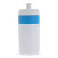 Borraccia sportiva con bordo 500ml blu - personalizzabile con logo