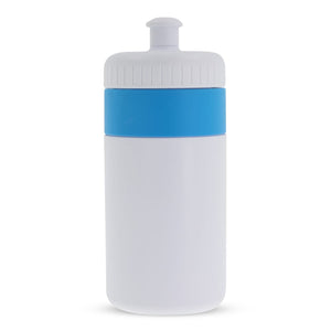 Borraccia sportiva con bordo 500ml blu - personalizzabile con logo