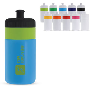 Borraccia sportiva con bordo 500ml - personalizzabile con logo