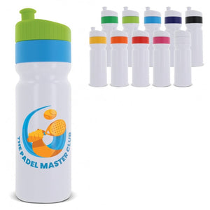 Borraccia sportiva con bordo 750ml - personalizzabile con logo