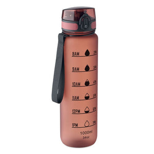 Borraccia sportiva RPET 1L bordeaux - personalizzabile con logo