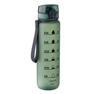 Borraccia sportiva RPET 1L verde - personalizzabile con logo