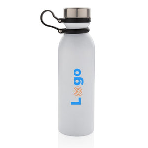 Borraccia termica con cinturino bianco - personalizzabile con logo